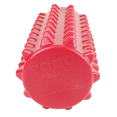 Actiroll Spiked Massage Roller, Short - 12" x 5" - Red