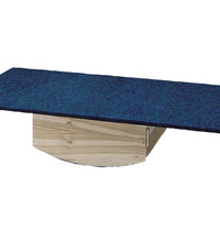 Rocker Board - Wooden with carpet - side-to-side, front-to-back combo - 30" x 60" x 12"