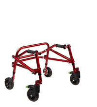 Klip Posterior walker, four wheeled, red, size 1