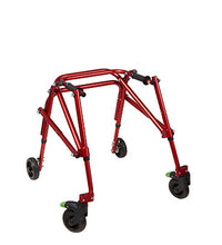 Klip Posterior walker, four wheeled, red, size 2