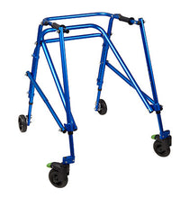 Klip Posterior walker, four wheeled, blue, size  4