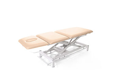 Galaxy, 3 Section Hi-Lo Treatment Table, Foot Bar Lift, 79 x 25 x 21, 4 Casters