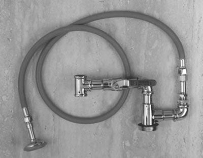 Whirlpool tank wash-out hose assembly