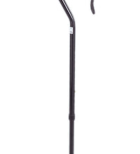 Offset handle adjustable aluminum cane, 29 - 38", silver, 1 each