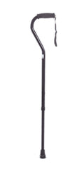 Offset handle adjustable aluminum cane, 29 - 38