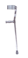 Forearm adjustable aluminum crutch, adult (5' 0