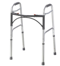 Folding 2-button walker, adult, no wheels, case of 4