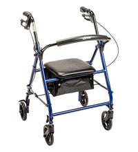 Drive Steel Rollator with 6" Wheels, Knockdown, Blue