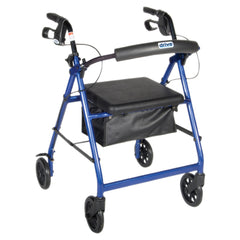 4-wheel Rollator with loop brake, blue, 1 each