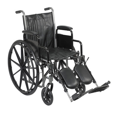 16" wheelchair with removable desk armrest, swing away elevating leg rest