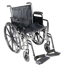 18" wheelchair with fixed arm, swing away footrest