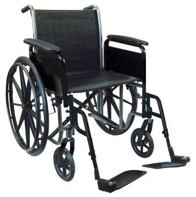 18" wheelchair with removable desk armrest, swing away footrest