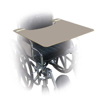 Wheelchair Trays - Gray Plastic - 24" W x 20" D x 1/2" H