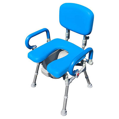 UltraCommode Foldable Commode Chair, Blue