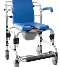 Caspian Professional Mobile Shower/Commode Chair, Padded