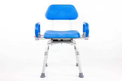 Revolution Pivoting Bath Shower Chair, Padded Backrest and Armrests