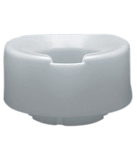 Contoured elevated toilet seat, standard with slip-in bracket, 4 inch