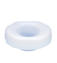 Economy elevated toilet seat, with bolt-down bracket