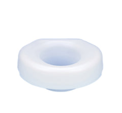 Economy elevated toilet seat, with slip-on bracket