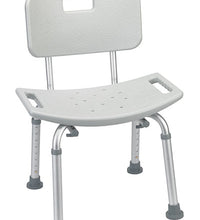 Drive, Bathroom Safety Shower Tub Bench Chair with Back, Gray