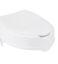Drive, Raised Toilet Seat with Lock and Lid, Standard Seat, 4"