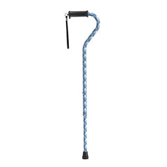 Drive, Adjustable Height Offset Handle Cane with Gel Hand Grip, Plaid