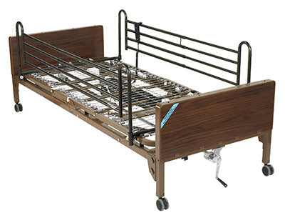 Drive, Delta Ultra Light Full Electric Low Hospital Bed with Full Rails