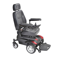 Drive, Titan Transportable Front Wheel Power Wheelchair, Vented Captain's Seat, 18