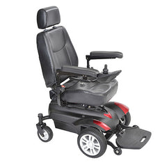 Drive, Titan X23 Front Wheel Power Wheelchair, Full Back Captain's Seat, 20