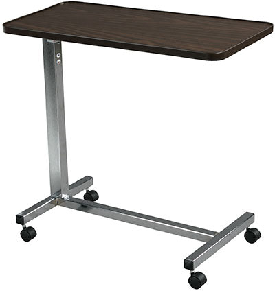 Drive, Non Tilt Top Overbed Table, Chrome