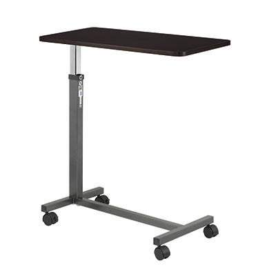 Drive, Non Tilt Top Overbed Table, Silver Vein