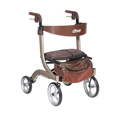 Drive, Nitro DLX Euro Style Rollator Rolling Walker, Champagne