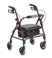Drive, Junior Rollator Rolling Walker with Padded Seat, Red