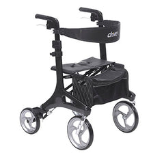 Drive, Nitro Elite CF Carbon Fiber Rollator Rolling Walker, Black