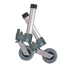 Drive, Locking Swivel Walker Wheels with Two Sets of Rear Glides