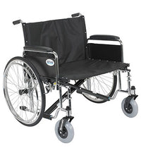 Drive, Sentra EC Heavy Duty Extra Wide Wheelchair, Detachable Full Arms, 28" Seat