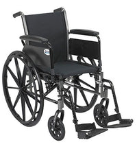 Drive, Cruiser III Light Weight Wheelchair with Flip Back Removable Arms, Full Arms, Swing away Footrests, 20" Seat