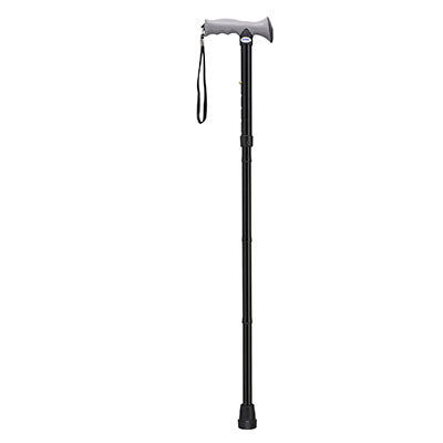 Drive, Adjustable Lightweight Folding Cane with Gel Hand Grip, Black