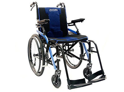 So Lite, Super Lightweight Folding Wheelchair, Blue Frame