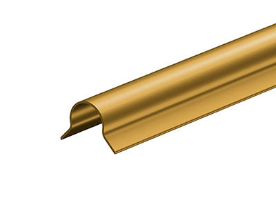 Corner Guard, Bullnose Bronze w/AD, 2.5" x 48", Case of 20