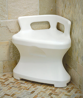 Corner shower seat