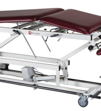 treatment table - electric hi-low, 76" L x 27" W x 18"- 37" H, 5-section, casters