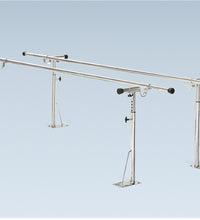 Parallel Bars, floor mounted, height and width adjustable, 14' L x 6" W x 26" - 44" H