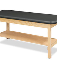 CanDo Treatment Table w/Flat Top and Shelf, 400 LB Capacity, 72"L x 27"W x 31"H