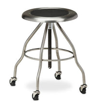 Clinton, Stool, Stainless Steel Stool, 4 Casters