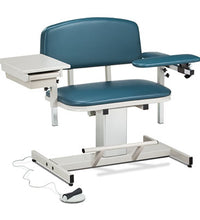 Clinton, Power Series Phlebotomy Chair, Extra-Wide, Padded Flip Arm, Drawer