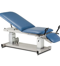 Clinton, Multi-Use Ultrasound Table, 3-Section, Motorized Hi-Lo, Stirrups, 72" x 27"