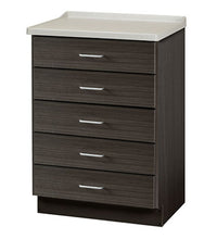 Clinton, Fashion Finish Treatment Cabinet, Molded Top, 5 Drawers