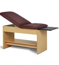 Clinton, Panel Leg Series, Space Saver Exam Table with Shelf