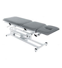 Tri W-G Treatment Table, Motorized Hi-Lo 3 section, fixed center, 27" x 76", w/ casters